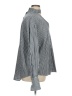 Zara 100% Lyocell Houndstooth Gray Long Sleeve Blouse Size XL - photo 4