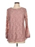 BLOOMCHIC Pink Long Sleeve Blouse Size 10 - photo 1