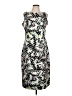 Assorted Brands Print Silver Cocktail Dress Size L - photo 1
