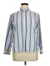 J.Crew 100% Cotton Stripes Blue Long Sleeve Blouse Size 14 - photo 1