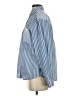Etam Stripes Blue Long Sleeve Button-Down Shirt Size S - photo 5