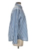 Etam Stripes Blue Long Sleeve Button-Down Shirt Size S - photo 4