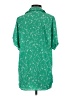 CAbi 100% Polyester Stars Green Short Sleeve Blouse Size S - photo 2