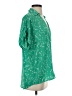 CAbi 100% Polyester Stars Green Short Sleeve Blouse Size S - photo 4