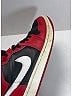 Air Jordan 100% Leather Red 1 Mid Sneakers Size W 10.5(M 9) - photo 4