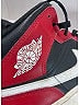 Air Jordan 100% Leather Red 1 Mid Sneakers Size W 10.5(M 9) - photo 7