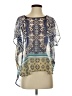 Clover Canyon Blue Short Sleeve Blouse Size XS - photo 1