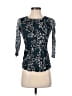 And 100% Rayon Teal 3/4 Sleeve Top Size 8 - photo 1