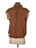 Banana Republic 100% Polyester Brown Short Sleeve Blouse Size XS - photo 2