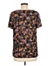 Assorted Brands Floral Black Short Sleeve Henley Size M - photo 2