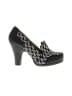 Ruby Shoo Houndstooth Black Heels Size 10 - photo 1