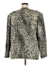 Stephanie Thomas 100% Polyester Animal Print Gold Blazer Size 24 - photo 2