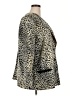 Stephanie Thomas 100% Polyester Animal Print Gold Blazer Size 24 - photo 4