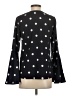 Banana Republic 100% Polyester Polka Dots Black Long Sleeve Blouse Size XS - photo 2