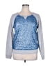 The Limited 100% Polyester Metallic Silver Sweatshirt Size XL - photo 1
