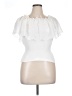 Koton 100% Polyester White Short Sleeve Top Size XL - photo 1