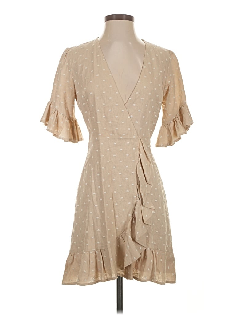 Pre-owned Wayf Cocktail Dress In Brown