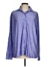 Ekouaer 100% Polyester Chevron-herringbone Blue Long Sleeve Blouse Size M - photo 1