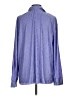 Ekouaer 100% Polyester Chevron-herringbone Blue Long Sleeve Blouse Size M - photo 2