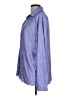Ekouaer 100% Polyester Chevron-herringbone Blue Long Sleeve Blouse Size M - photo 5