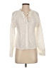 Allison 100% Cotton Ivory Long Sleeve Blouse Size S - photo 1