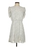 Express 100% Polyester Polka Dots Silver Casual Dress Size S (petite) - photo 1