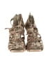 Anne Klein 100% Leather Animal Print Gold Tan Heels Size 10 - photo 2