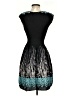 M.S.S.P. Graphic Black Cocktail Dress Size XS - photo 2