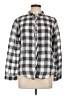 Maven West 100% Cotton Checkered-gingham Gray Long Sleeve Button-Down Shirt Size L - photo 1