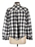 Maven West 100% Cotton Checkered-gingham Gray Long Sleeve Button-Down Shirt Size L - photo 2