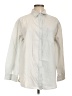 Bill Blass 100% Cotton Solid Ivory Long Sleeve Button-Down Shirt Size L - photo 1