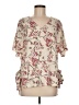 Jon & Anna Ivory Short Sleeve Blouse Size M - photo 1