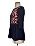 Floreat 100% Rayon Blue 3/4 Sleeve Blouse Size 0 (petite) - photo 5