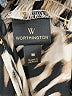 Worthington 100% Polyester Animal Print Ivory Long Sleeve Blouse Size M - photo 7