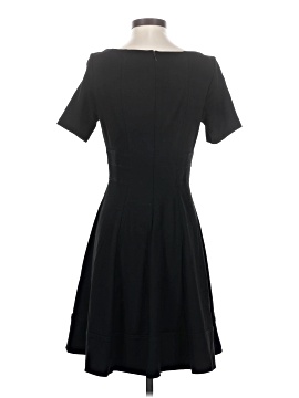 green emerald velvet dress White House Black Market Double V-Neck Fit & Flare Dress Size 6