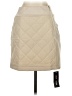 Jaclyn Smith Solid Ivory Faux Leather Skirt Size S - photo 2