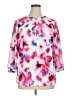 Not Your Daughter's Jeans 100% Polyester Floral Pink 3/4 Sleeve Blouse Size XL - photo 1