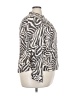 Zac & Rachel Animal Print Ivory Long Sleeve Blouse Size 2X - photo 4