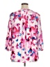 Not Your Daughter's Jeans 100% Polyester Floral Pink 3/4 Sleeve Blouse Size XL - photo 2