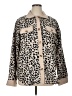 Unbranded 100% Polyester Animal Print Ivory Tan Coat Size XL - photo 1