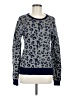Acne Studios Animal Print Blue Wool Pullover Sweater Size M - photo 1