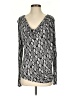 MICHAEL Michael Kors Silver Long Sleeve Top Size XS - photo 1
