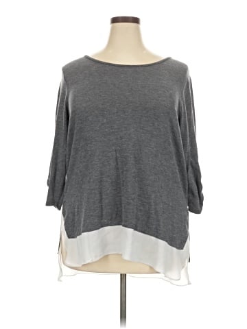 Paper Tee 3/4 Sleeve Top (view 1)