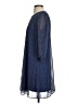 Calvin Klein 100% Polyester Polka Dots Blue Casual Dress Size 4 - photo 5