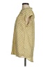 Carolina Belle 100% Polyester Polka Dots Yellow Short Sleeve Blouse Size M - photo 5