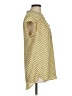 Carolina Belle 100% Polyester Polka Dots Yellow Short Sleeve Blouse Size M - photo 4