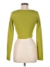 Happily Grey 100% Polyester Green Long Sleeve Top Size M - photo 2