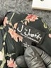 J for Justify Floral Black 3/4 Sleeve Blouse Size L - photo 7