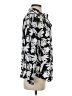 J.Crew 100% Polyester Print Silver Long Sleeve Blouse Size 4 - photo 4