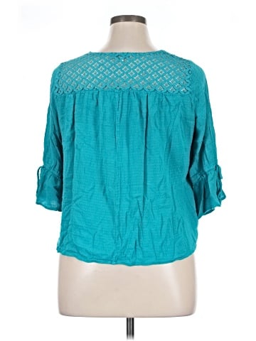 Skies Are Blue 3/4 Sleeve Blouse (view 2)